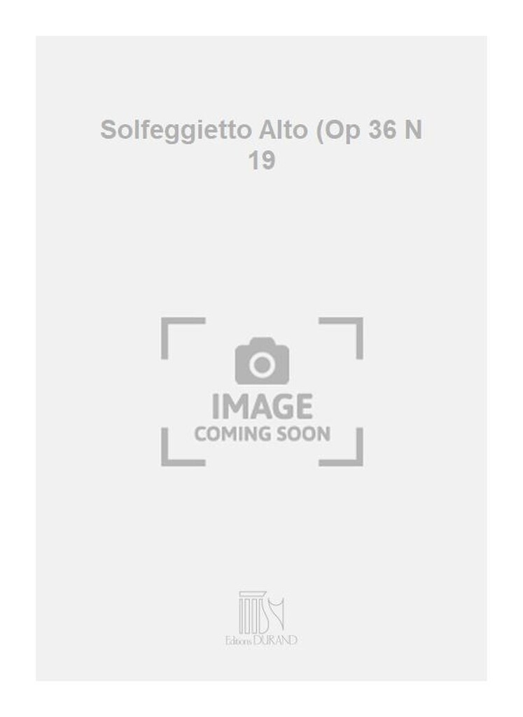 Solfeggietto Alto (Op 36 N 19